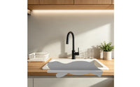 Flexible Sink Splash Guard Space-Saving Sink Splash Guard with Suction Cups Slim Countertop Water Barrier Strong