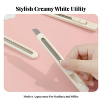 Small Utility Sturdy Mini Retractable Utility Compact Cutting Cutter for Students, Crafters, Crafting, Journaling, Warehouse
