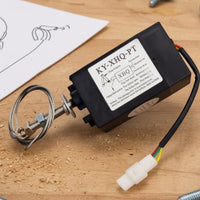 300 N Pulling Force Internal Combustion Engine Stop Solenoid Automatic Return Generator Shutdown Solenoid Wired Lead