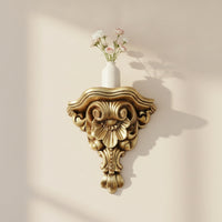 Ornate Wall Shelf Scrollwork Decorative Wall Shelf Carved