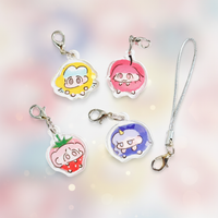 AGUGU Cartoon Acrylic Keychain for Bags and Planners