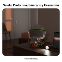 Fire Escape Hood Multi-Layer Filtration Fire Escape Mask Quick Donning for Home