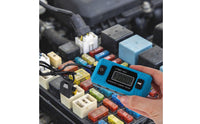 Automotive Leak Current Tester Backlit Screen Car Circuit Fault Inspector Anti-Slip Grip Automotive Circuit Inspector Tester for Mechanics