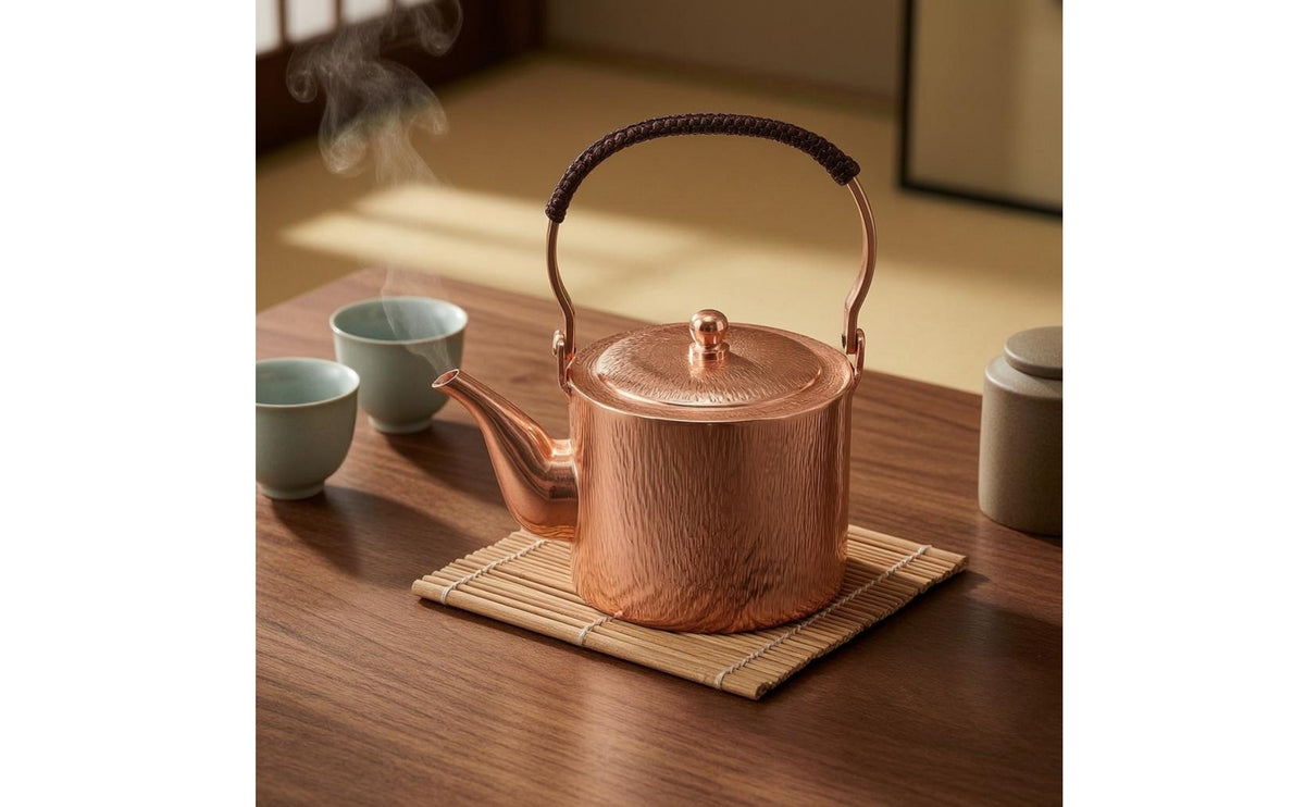 Hammered Copper Tea Kettle Long Spout Hammered Copper Kettle Rust Resistant Kitchenware