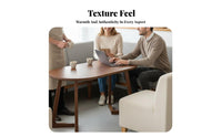 Upholstered Booth and Table Group Nordic Aesthetic Wooden Frame Dining Furniture Minimalist Design Padding Ed Comfort for Bar