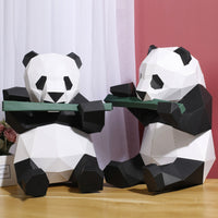 3D Panda Model DIY Papercraft Puzzle Kit for Home Decor and Gifting