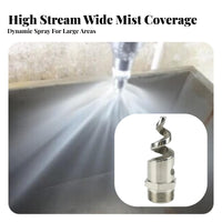 cone atomization nozzle High Stream Solid Cone Nozzle Clog-Resistant Spray Head for Gas Cooling, Industrial Cleaning, Fire Suppression