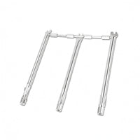Gas Grill Burner Assembly Top Three Tube Burner Assembly Silver Finish
