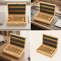 20 Pieces Watch Winding Key Set Knurled Size Marked Pocket Watch Winding Tool Set Wood Box Tool Kit