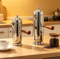 Stainless Steel French Press Coffee Maker with Creative Design
