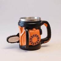 Woodcutter Mug Novelty Molded Mug with Handle Industrial-Style Mechanical Themed Cup for Men, Collectors, Workshop, Desk, Office