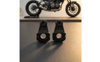 Toothed Handlebar Riser Clamp Adapter Split Motorcycle Handlebar Riser with Pad Long-Lasting Corrosion-Resistant for Street Bikes