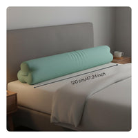 Lateral Sleeper Leg Pillow Removable and Washable Cover Long Bolster Pillow Skin-Friendly Material Bedding Accessory for Women, Tall People