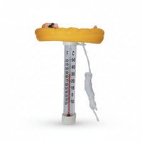 Aquatic Temperature Meter Thermometer Accurate Reading Buoyant Pool Thermometer Rope Tether Temperature Meter