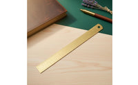 Laser Engraved Brass Ruler Copper Straightedge Vintage Design Ruler for Architects
