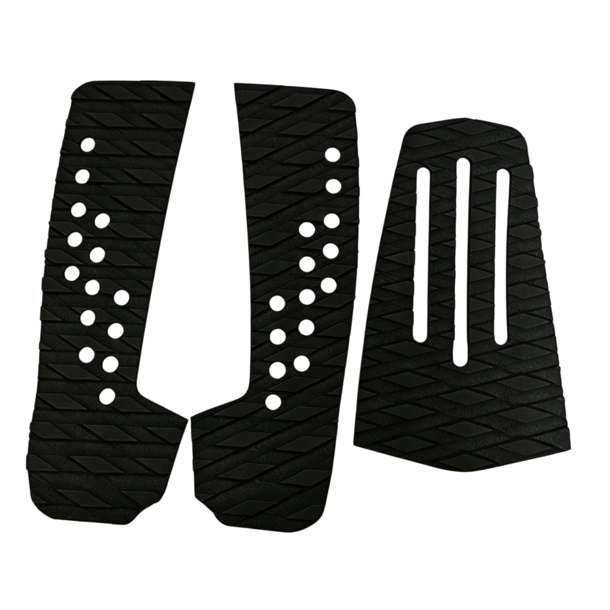 Three-Piece Surfboard Traction Pad Non-Slip Surfboard Tail Pad Grippy Lightweight for Paddleboarders