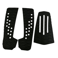 Three-Piece Surfboard Traction Pad Non-Slip Surfboard Tail Pad Grippy Lightweight for Paddleboarders