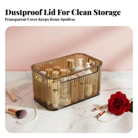 Clear Storage Box with Lid High Clarity Transparent Lidded Container