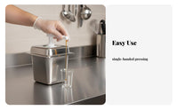 Easy Pressing Quantitative Fructose Pump Sturdy Metered Dose Syrup Pump Non-Stick Interior for Coffee Shops, Baristas, Commercial Kitchen