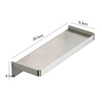 Space-Saving Wall-Mounted Shelf Rectangular Stainless Steel Shelf Bathroom Tray Easy to Install for Shower