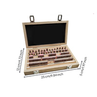38 Pieces Accurate Precision Steel Gauge Block Set Hardened Steel Gauge Block Set Industrial Slip Gauges Workshop-Grade for Inspectors