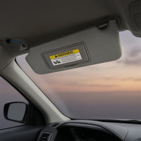 Gray Left Driver Side Sun Visor Plug and Play Driver Side Sun Visor Rectangular