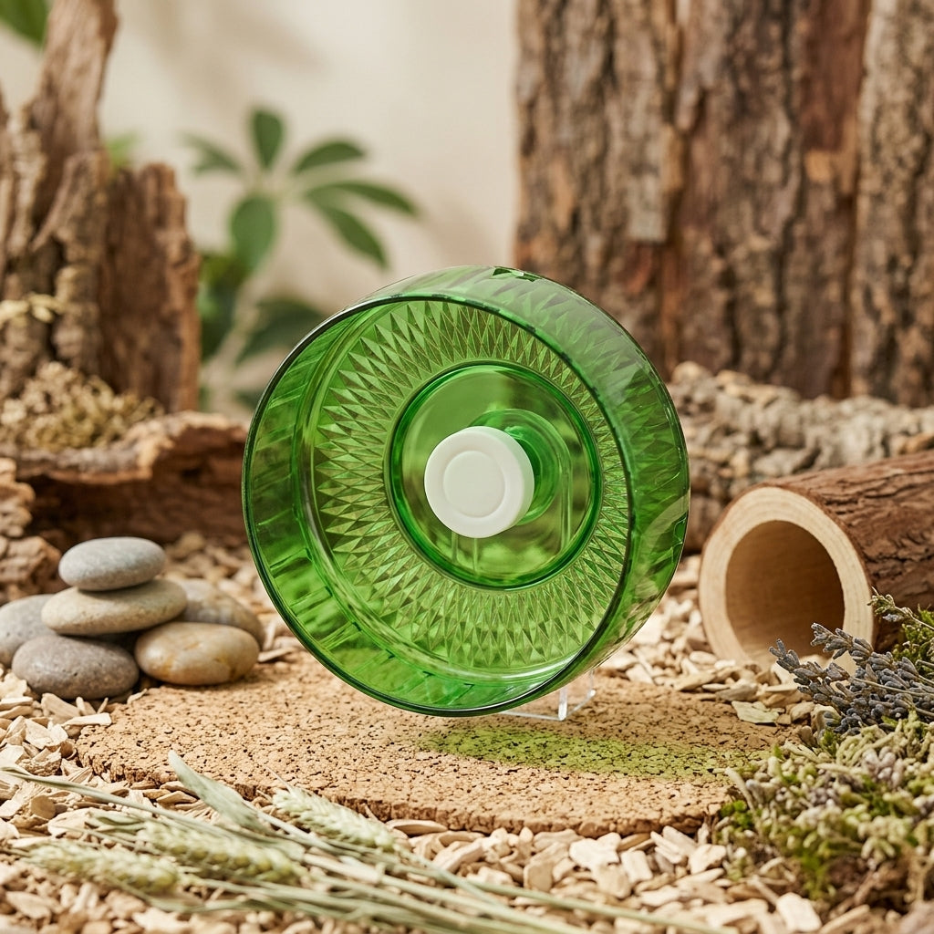 Syrian Hamster Wheel 23cm Large Running Wheel with Slatted Surface, Silent Exercise Accessory for Habitat, Quiet Wheel for Gerbils Mice Small Pets