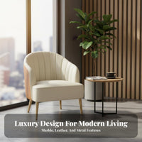 3 Pieces 3-Piece Table and Chair Set Modern Design Armchair and Table Set Long-Lasting Space-Saving for Business Owners
