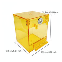 Easy to Install Bird Bathing Box Safe Plastic Transparent Bird Bath Pet Supply for Parakeets