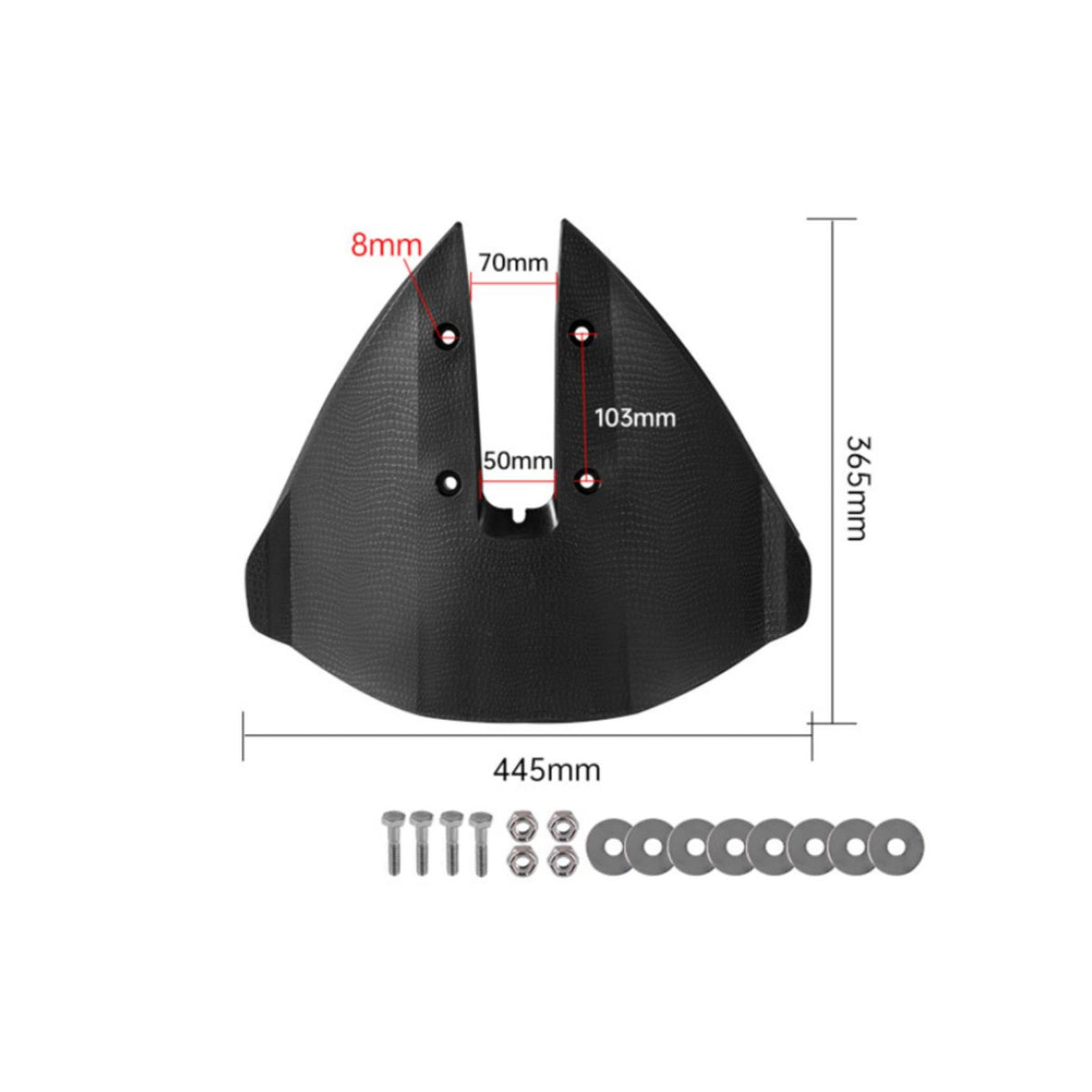Outboard Motor Hydrofoil Improves Stability Motor Hydrofoil Fins High-Strength PP Material Boat Engine Stabilizer Fin