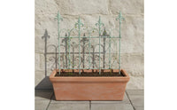 Ornamental Design Decorative Garden Trellis Rustic Look Metal Garden Fence Panel Heavy Duty Decorative Metal Fence Outdoor Use for Yard