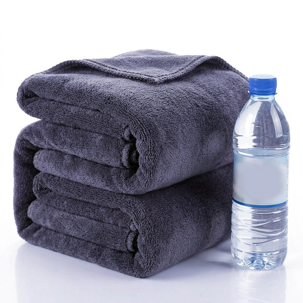 70x140cm Car Drying Towel, Plush Microfiber Cloths for High Absorbency, Streak-Resistant Large Car Towel for Washing and Polishing