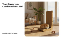 Upright Cat Scratching Post Low-Shed Upright Cardboard Scratcher L-Shaped Cat Scratcher Multifunctional Pet Supplies