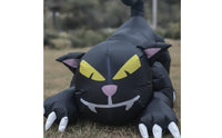 Black Cat Yard Decoration Crouching Outdoor Halloween Inflatable Decoration Inflatable Black Cat Spooky Halloween Inflatable