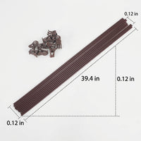 Plant Supports for Outdoor Plants, 3mm Coated Iron Garden Stakes, Plant Support Sticks for Houseplants & Vegetables