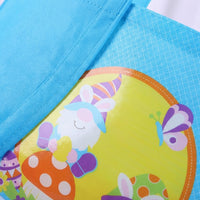 Easter Bunny Goodie Bag Non-woven Easter Gift Bag Colorful for Parents, Teachers, Egg Search, School Event, Festive Decor