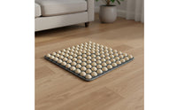 Wooden Foot Wood Construction Foot Round Wooden Reflexology Board for Office Workers, Seniors, Under Desk