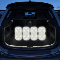 4 Pieces Compact Car Ambient Light Wireless Car Interior Light Bright Under-Dash LED Lights Color-Changing for Trunk