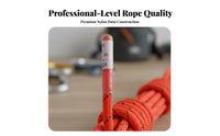 Internationally Certified Nylon Climbing Rope Low Stretch Static Rope High Strength for Mountaineers, Rescue Workers, Caving
