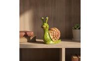 Resin Snail Figurine Wood-Grain Style Snail Figurine Collectible Compact for Gardeners, Garden, Patio
