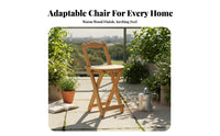Foldable Folding Bar Stool with Backrest Space-Saving Folding Counter Stool with Backrest Sturdy Construction Collapsible Chair Lightweight for Apartment Dwellers, Homeowners, Event Crew, Small Areas, Kitchen, Living Room, Balcony