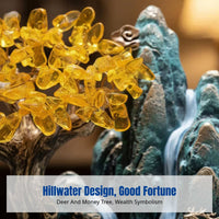 Modern Oriental Flowing Peak Resin Decoration, Home Decor for Living Room, Entryway, Study, Tea Table, TV Cabinet