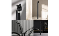 Cycle Seatpost with Clamp Aluminum Alloy Folding Bike Seatpost Hardware for Commuters