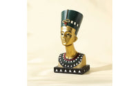 Nile Bust Golden Queen Bust Tabletop Nile Queen Figurine for History Buffs, Bookshelf, Office