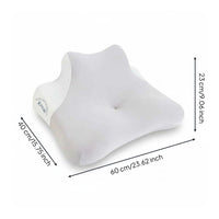 Slow Rebound Multi-Position Support Pillow Skin-Friendly Textile Ergonomic Prone Pillow Memory Foam Reading Support Pillow for Readers, Phone Users, Lounging