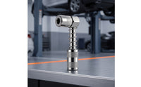 Right Angle Grease Nozzle Adapter Zinc-Plated for DIYers