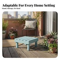 Footed Plant Stool Vintage Design Miniature Plant Stool Rustic appeal for Balcony