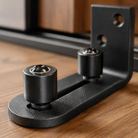 L Shape Double Roller Guide Slim Design Sliding Door Anti-Sway Guide Bottom Track Stopper Heavy Duty Swing Stop Bracket