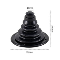 Cable Pass Through Flexible Cable Boot with Flange Cord Boot Protector Smooth Slimline for Boats, RVs