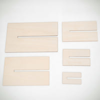 5 Pieces Unfinished Bow Maker Template with Slot Accurate Bow Maker Template Reusable Wood Smooth for Hobbyists